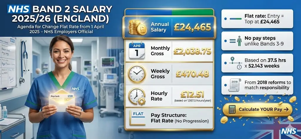NHS Band 2 Salary 202526 (England)