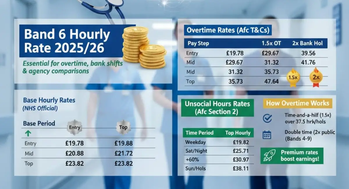 Band 6 Hourly Rate 2025 26