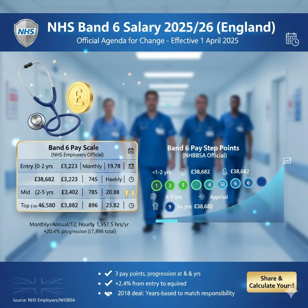 NHS Band 6 Salary 202526 (England)