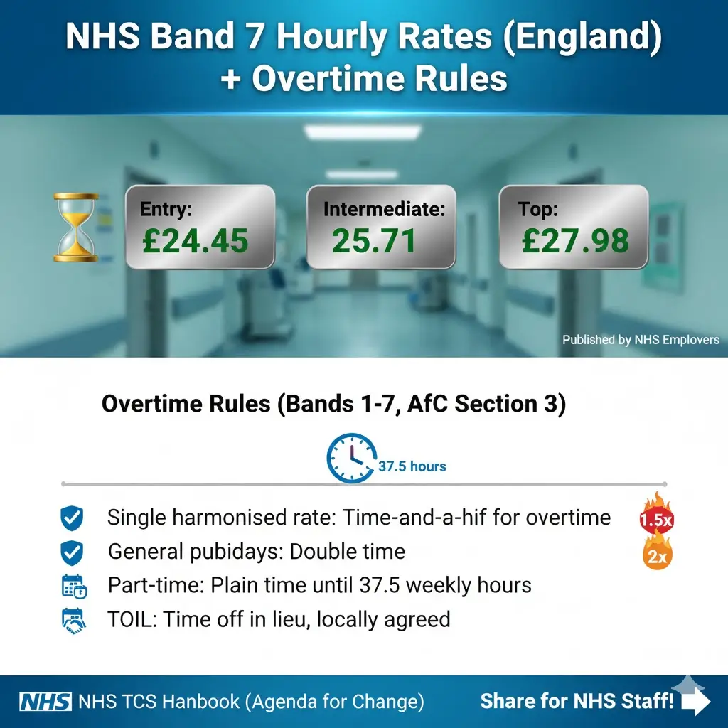 Band 7 hourly rate