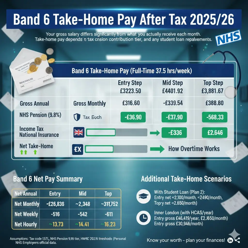 Band 6 Take-Home Pay After Tax 2025 26